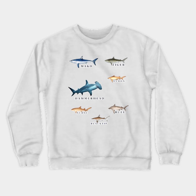 Favorite Florida Keys Sharks Crewneck Sweatshirt by KeysTreasures